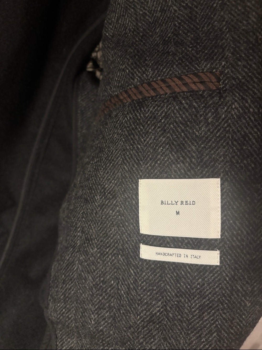 Billy Reid Charcoal Grey Men's Wool Car Coat/Overcoat - Picture 4 of 5